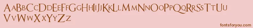 SellYourSoul Font – Brown Fonts on Pink Background