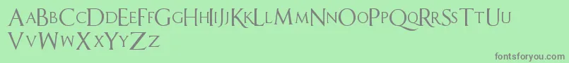 SellYourSoul Font – Gray Fonts on Green Background