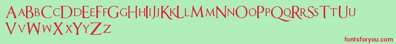 SellYourSoul Font – Red Fonts on Green Background