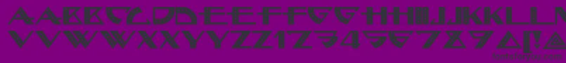 Bellhopnf Font – Black Fonts on Purple Background