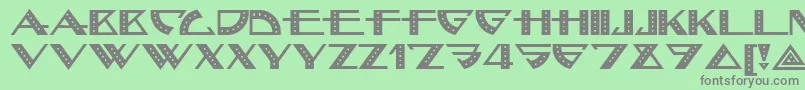 Bellhopnf Font – Gray Fonts on Green Background