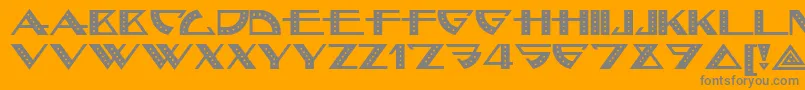 Bellhopnf Font – Gray Fonts on Orange Background