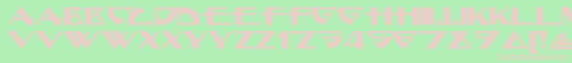 Bellhopnf Font – Pink Fonts on Green Background