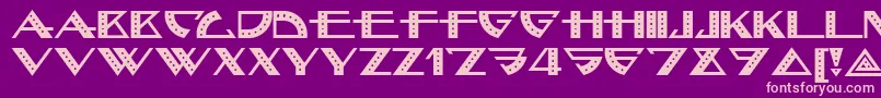 Bellhopnf Font – Pink Fonts on Purple Background