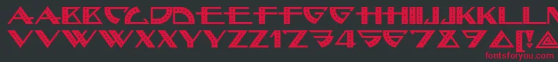 Bellhopnf Font – Red Fonts on Black Background