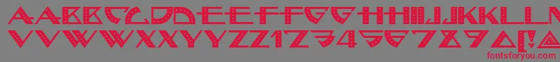 Bellhopnf Font – Red Fonts on Gray Background