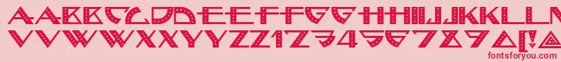 Bellhopnf Font – Red Fonts on Pink Background