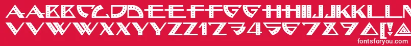 Bellhopnf Font – White Fonts on Red Background