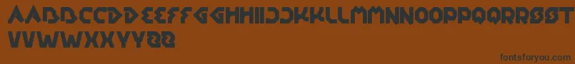 Шрифт EarthAircraftUniverse – чёрные шрифты на коричневом фоне