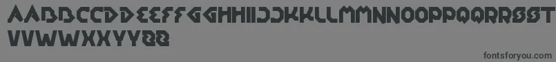 Шрифт EarthAircraftUniverse – чёрные шрифты на сером фоне