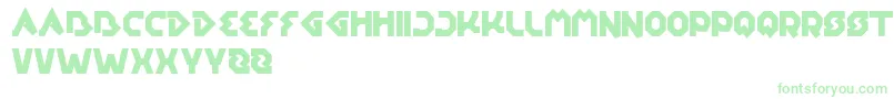 Шрифт EarthAircraftUniverse – зелёные шрифты на белом фоне