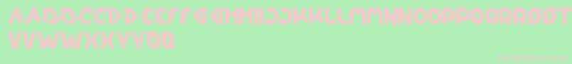 EarthAircraftUniverse Font – Pink Fonts on Green Background