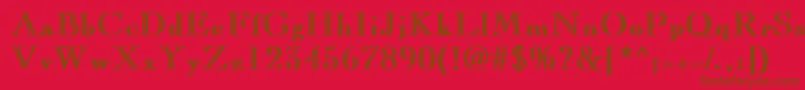 CaslonopenfaceBold Font – Brown Fonts on Red Background