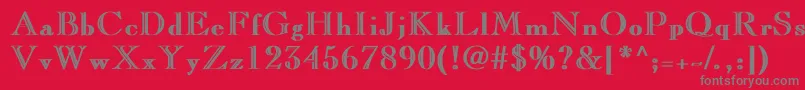 Шрифт CaslonopenfaceBold – серые шрифты на красном фоне