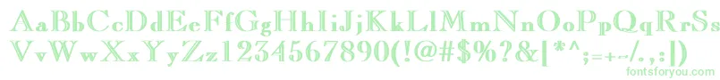 CaslonopenfaceBold Font – Green Fonts on White Background