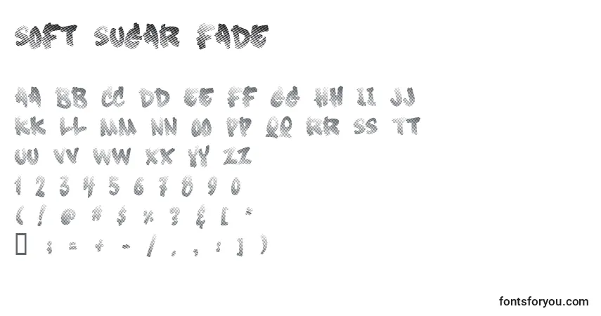 Fuente Soft Sugar Fade - alfabeto, números, caracteres especiales