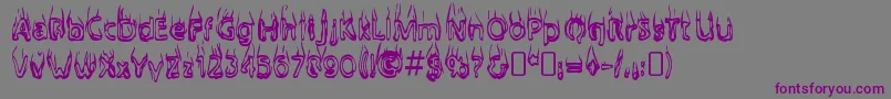 BaileyscarRegular Font – Purple Fonts on Gray Background