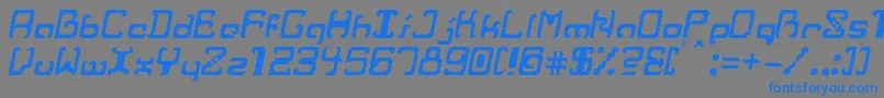 RvrIt Font – Blue Fonts on Gray Background