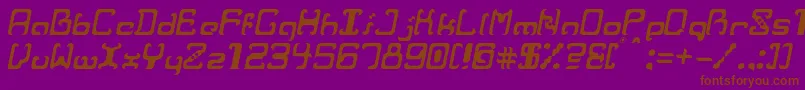 RvrIt Font – Brown Fonts on Purple Background