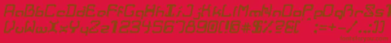 RvrIt Font – Brown Fonts on Red Background