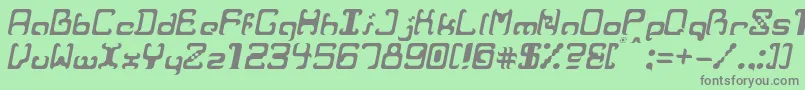 RvrIt Font – Gray Fonts on Green Background