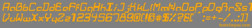 RvrIt Font – Orange Fonts on Gray Background