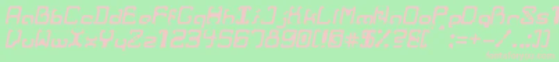 RvrIt Font – Pink Fonts on Green Background
