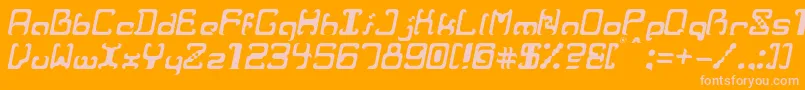 RvrIt Font – Pink Fonts on Orange Background