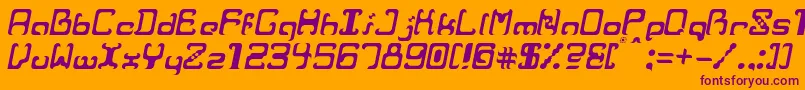 RvrIt Font – Purple Fonts on Orange Background