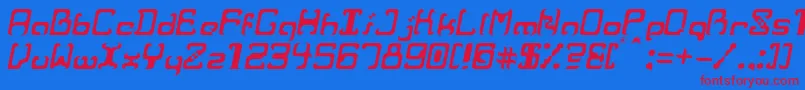 Шрифт RvrIt – красные шрифты на синем фоне