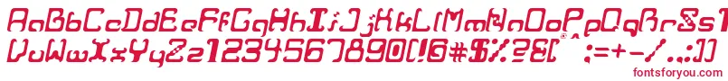 フォントRvrIt – 白い背景に赤い文字