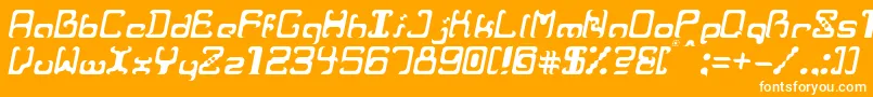 RvrIt Font – White Fonts on Orange Background