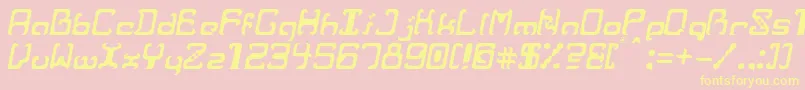 RvrIt Font – Yellow Fonts on Pink Background