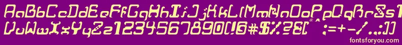 RvrIt Font – Yellow Fonts on Purple Background
