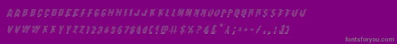 Earthshakegradital Font – Gray Fonts on Purple Background