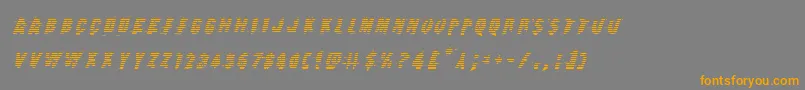 Earthshakegradital Font – Orange Fonts on Gray Background