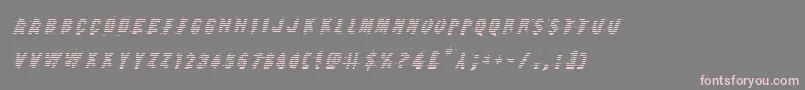 Earthshakegradital Font – Pink Fonts on Gray Background