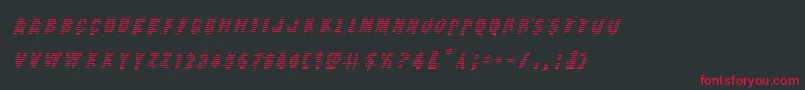 Earthshakegradital Font – Red Fonts on Black Background