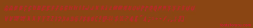 Earthshakegradital Font – Red Fonts on Brown Background