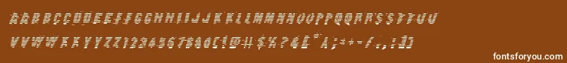 Earthshakegradital Font – White Fonts on Brown Background