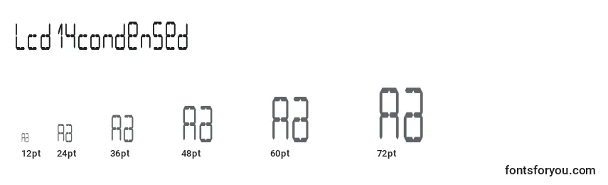 Lcd14condensed Font Sizes