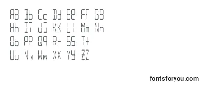 Lcd14condensed Font