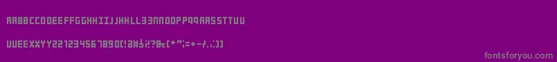 Obeluscompact-Schriftart – Graue Schriften auf violettem Hintergrund