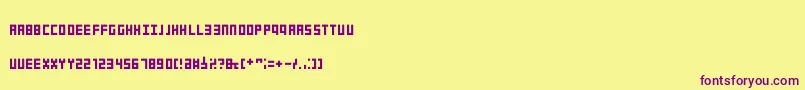 fuente Obeluscompact – Fuentes Moradas Sobre Fondo Amarillo