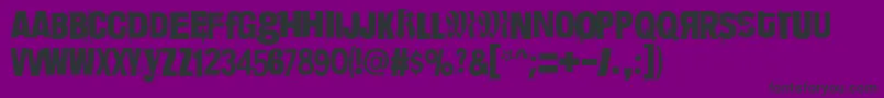 fuente DimensionZero – Fuentes Negras Sobre Fondo Morado