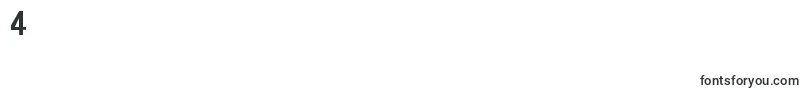 DimensionZero-Schriftart – Schriften für die Ziffer 4