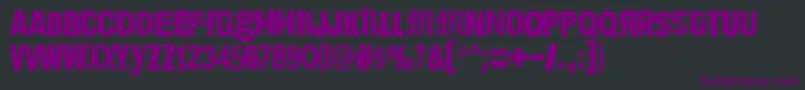Шрифт DimensionZero – фиолетовые шрифты на чёрном фоне