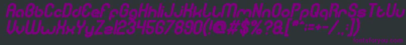 GitchgitchBoldItalic Font – Purple Fonts on Black Background