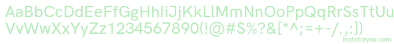 HkgroteskMediumlegacy Font – Green Fonts on White Background