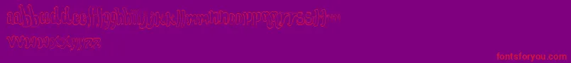 Fontftdo Font – Red Fonts on Purple Background